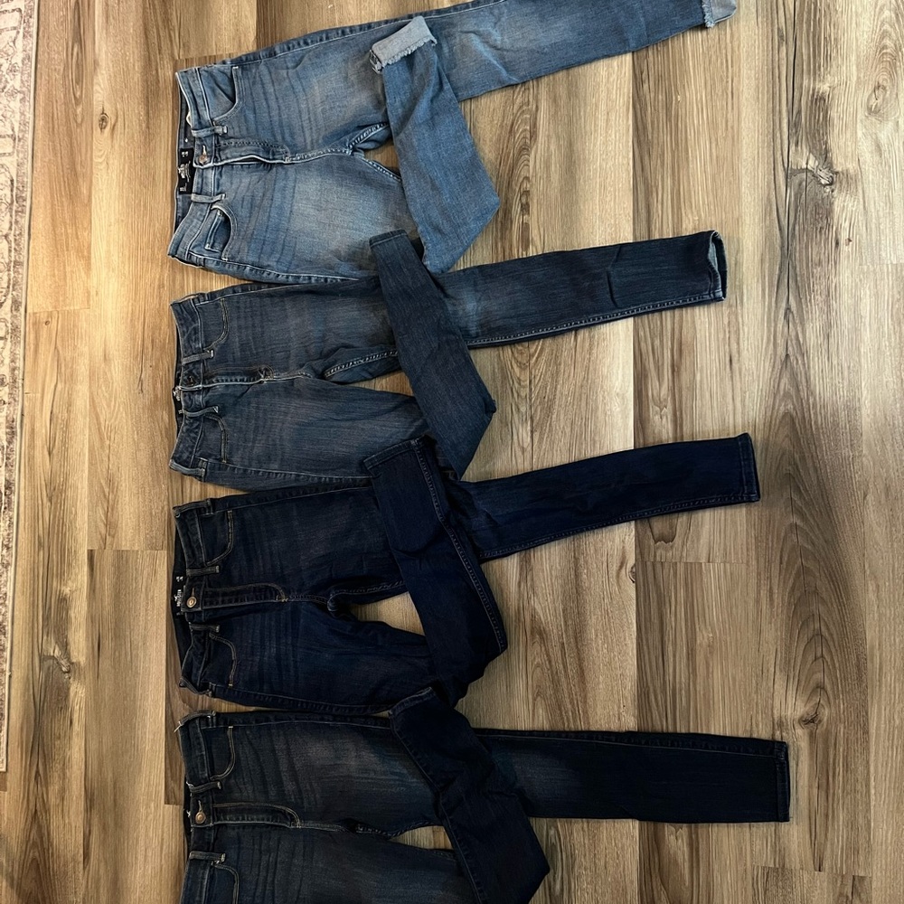 Hollister Dark Blue high rise jeggings
